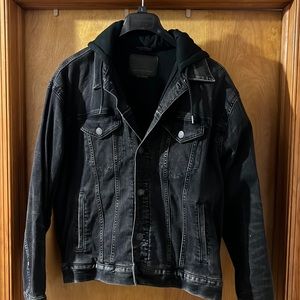 American Eagle Hooded Denim Jacket